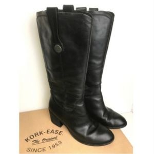 KORK EASE Black Laura Riding Boots 7.5